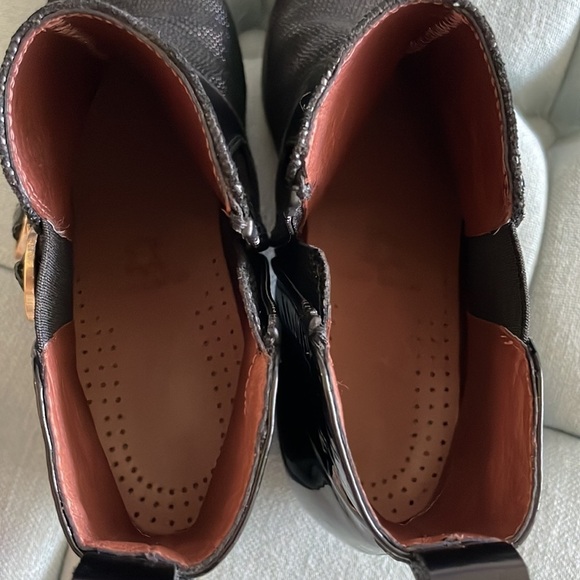 Hispanitas Black Leather Ankle Boots - Picture 11 of 16